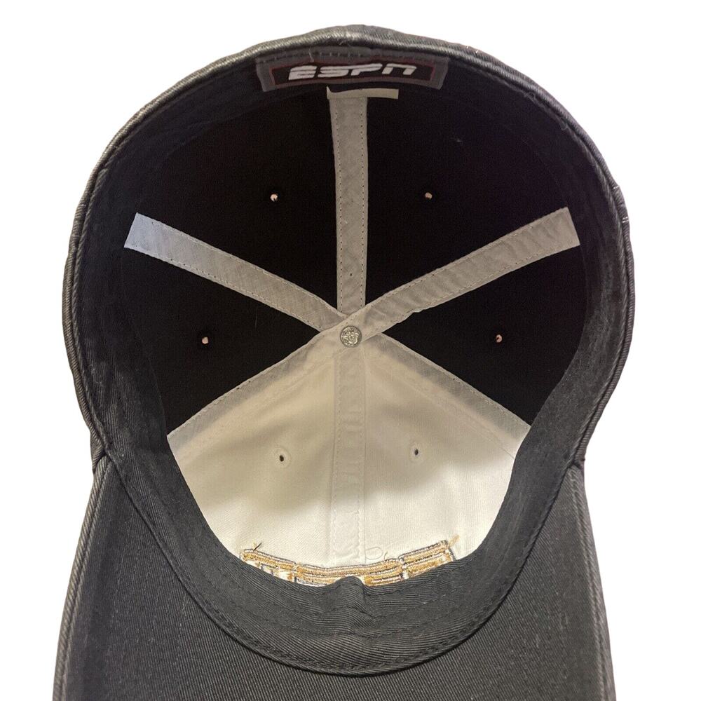 ESPN SPORTSCENTER FITTED HAT CAP BLACK WHITE SIZE S‎ - Picture 6 of 8